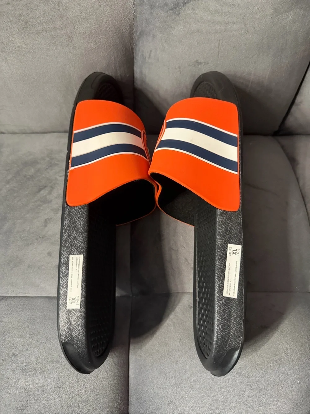 Denver Broncos Men’s Slides/Sandals Size XL (13-14) NWOT